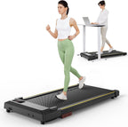 Urevo Walking Pad, Portable Under Desk Treadmill, 2.5 Hp Walking Treadmill Pad For Home And Office, Walking Jogging Running Mach