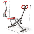 Sogespower Squat Machine For Home Gym, Squat Rowing Machine With Adjustable Resistance And Optional Full Motion, Squat Assist Tr