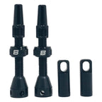 Bwshlf Black Tubeless Presta Valve Stem 40Mm / 44Mm, Super Light Alloy Presta Valve Stem Kit With Valve Core Remover Tool And Va