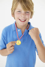 Pllieay 48 Pieces Plastic Winner Medals, Winner Award Medals, Gold Silver And Bronze Medals For Sports, Competition, Talent Show