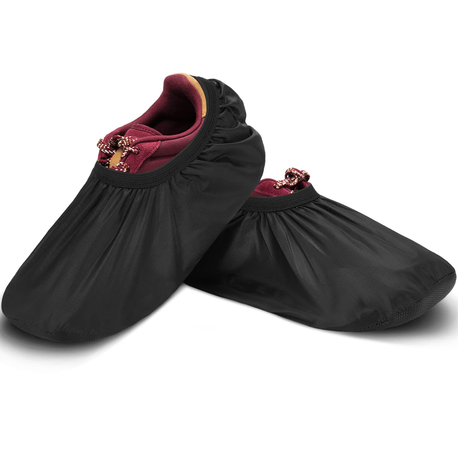 2 Pieces Bowling Shoe Covers Sports Bowling Equipment Men Shoe Covers Women Shoe Protector Covers Polyester Shoe Accessories For