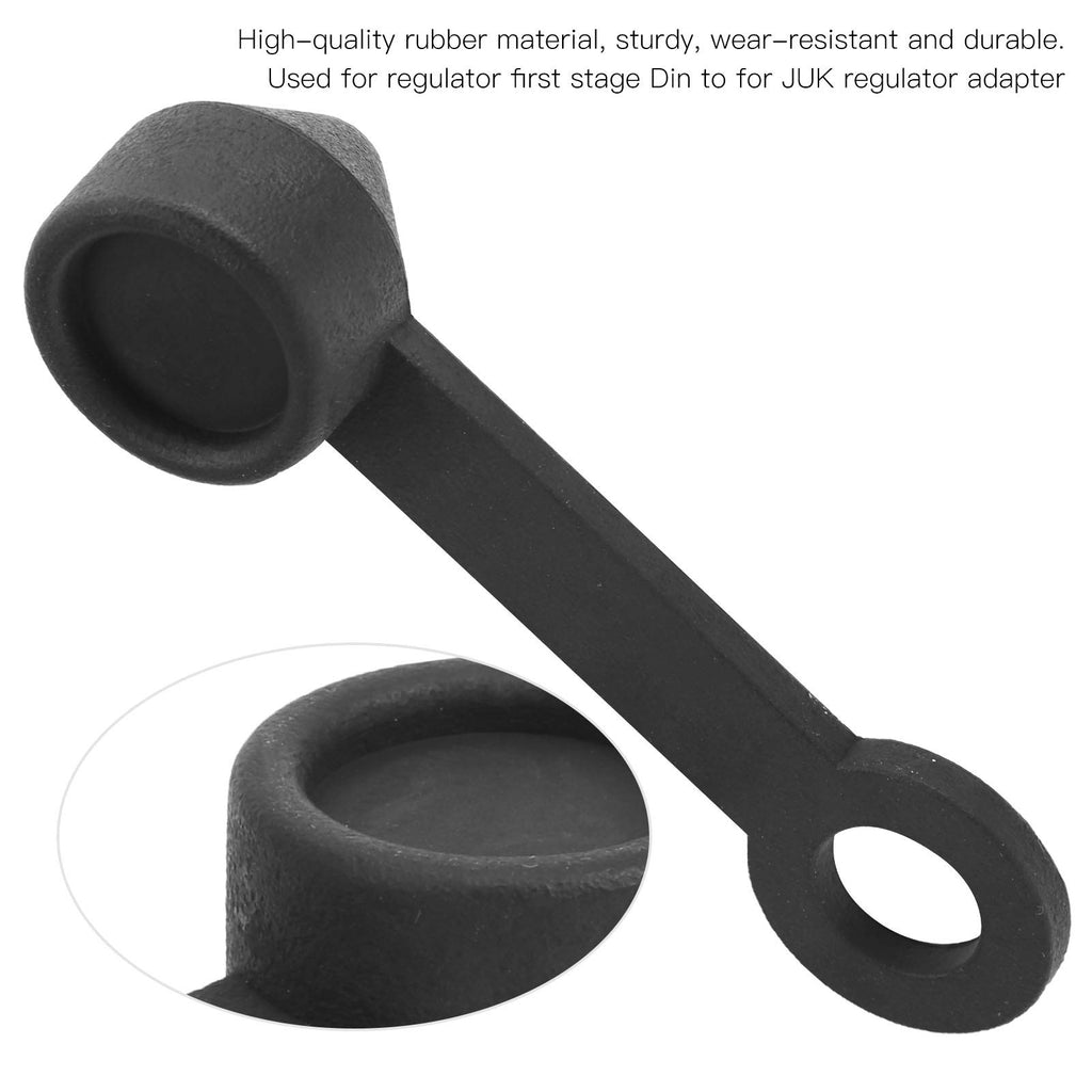 Rubber Dust Cap Cover,Scuba Regulator Dust Cover, Scuba Valve Adapter Regulators Cover Black