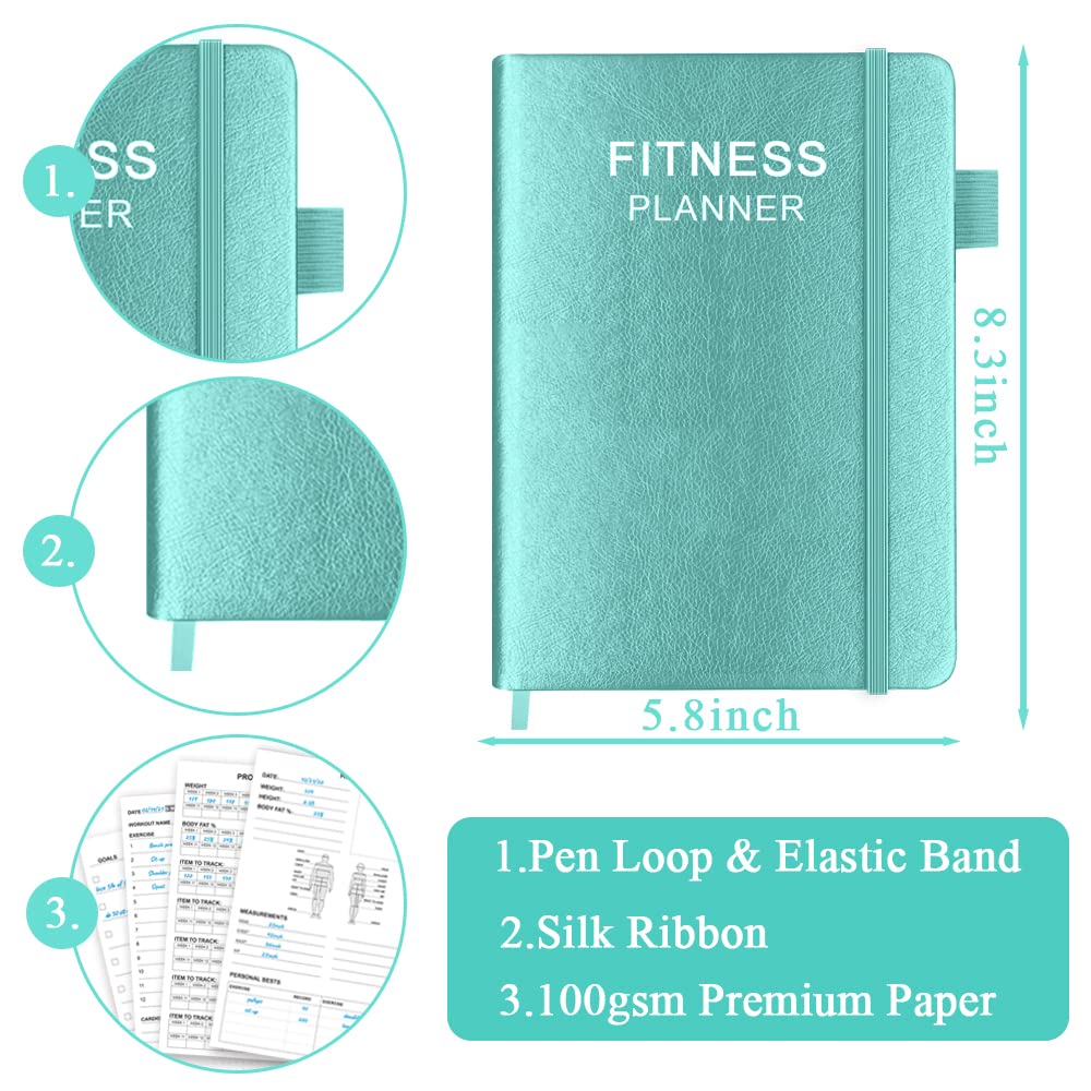 Fitness Planner - Workout Planner For Woman And Man Fitness Planner For Women & Men - A5 Hardcover Workout Journalplanner To Tra