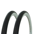 1 Pair! Fenix 20'' X 1.75'' Brick White Wall Tire(X2), For Beach Cruiser, Bmx, & Mountain Bikes Bicycles