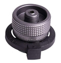 Campingmoon Camping Grill Gas Stove Adapter(Vertical Type), Input: Butane Canister, Output: En417 Lindal Valve Z11