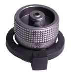 Campingmoon Camping Grill Gas Stove Adapter(Vertical Type), Input: Butane Canister, Output: En417 Lindal Valve Z11