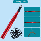 Fishing Tackle Box With Wacky Rig Tool,Saltwater And Freshwater Lures Fishing Gear Kit Including Fishing Accessories And Fishing