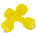 Fitness Republic 5Lb Neoprene Workout Dumbbells Set Of 2 - Non Slip, Anti Roll Exercise & Fitness Dumbbells - Hex Shaped Hand We