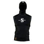 Scubapro Mens 1Mm Hybrid Hooded Diving Vest, 3X-Large, Black