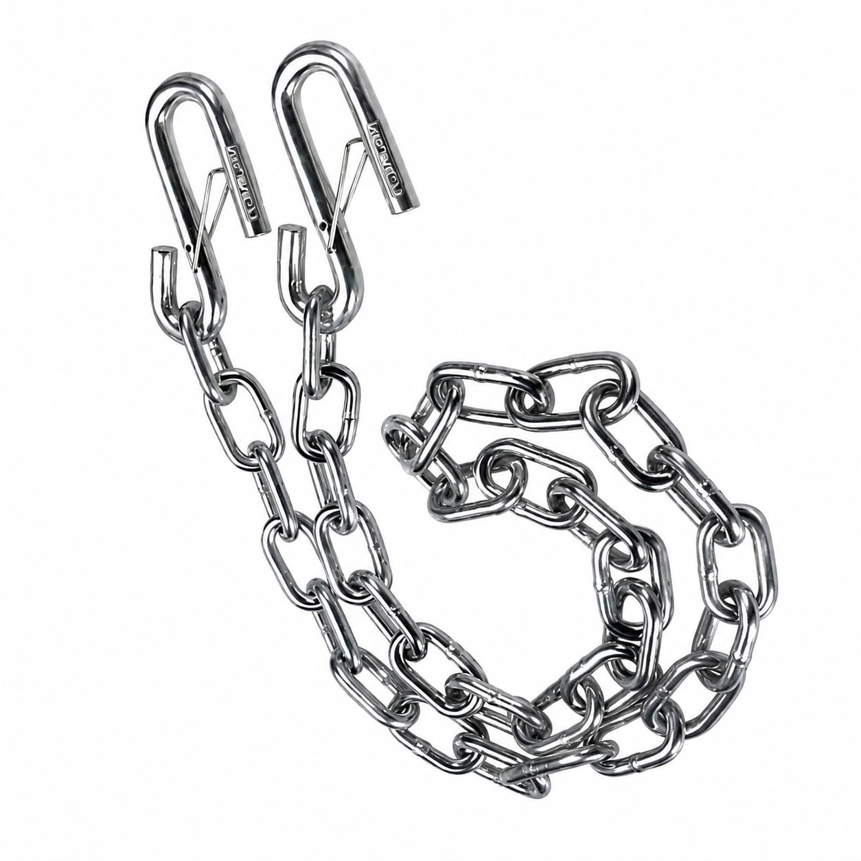 Motor God 48 Grade 43 Heavy Duty Trailer Safety Chain - 1/4 Tow Chain with S Hooks on Both Ends, 7,800 lb Capacity for Utility T