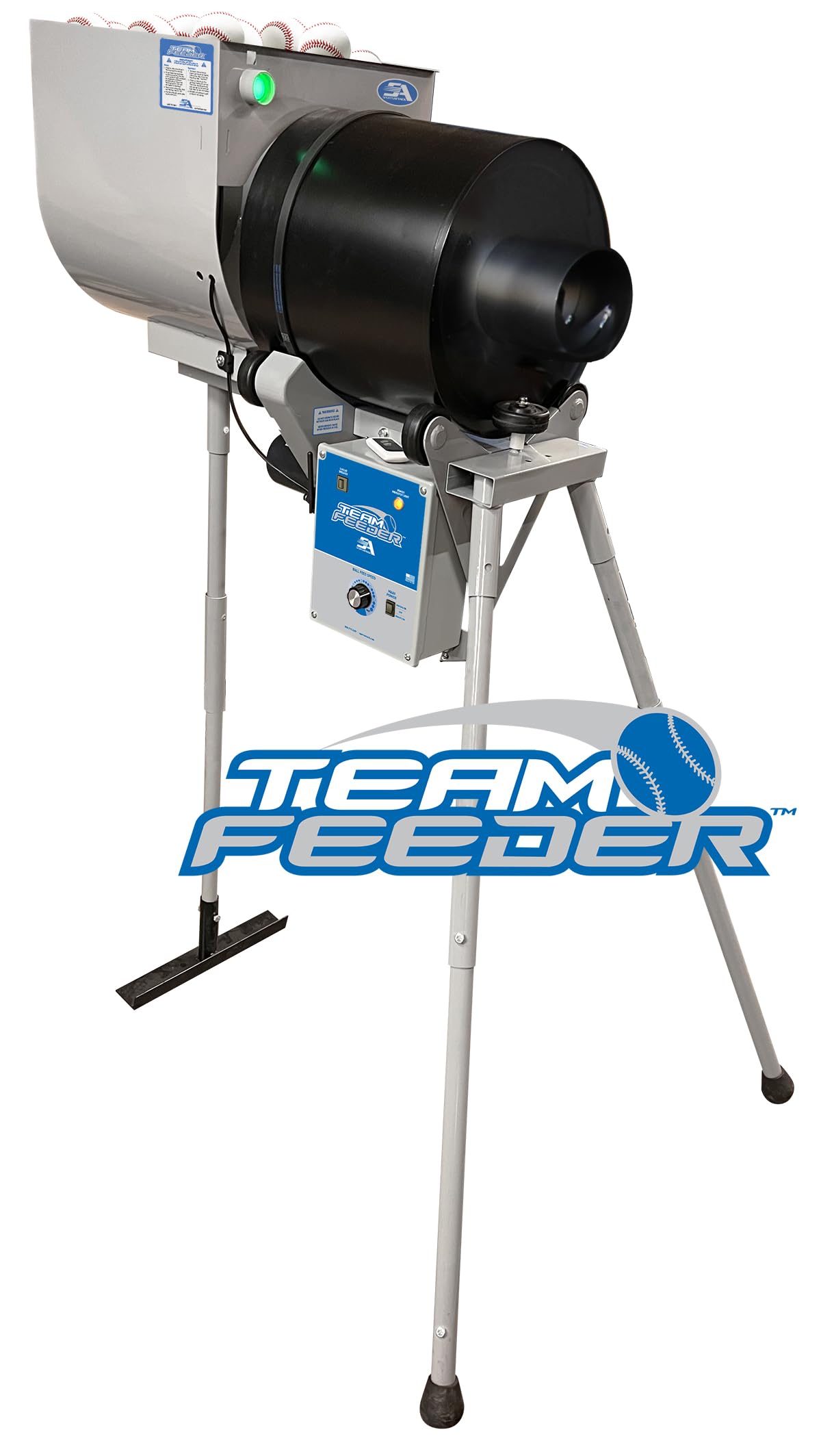 Team Baseball Feeder for Hack Attack Baseball Pitching Machine by Sports Attack