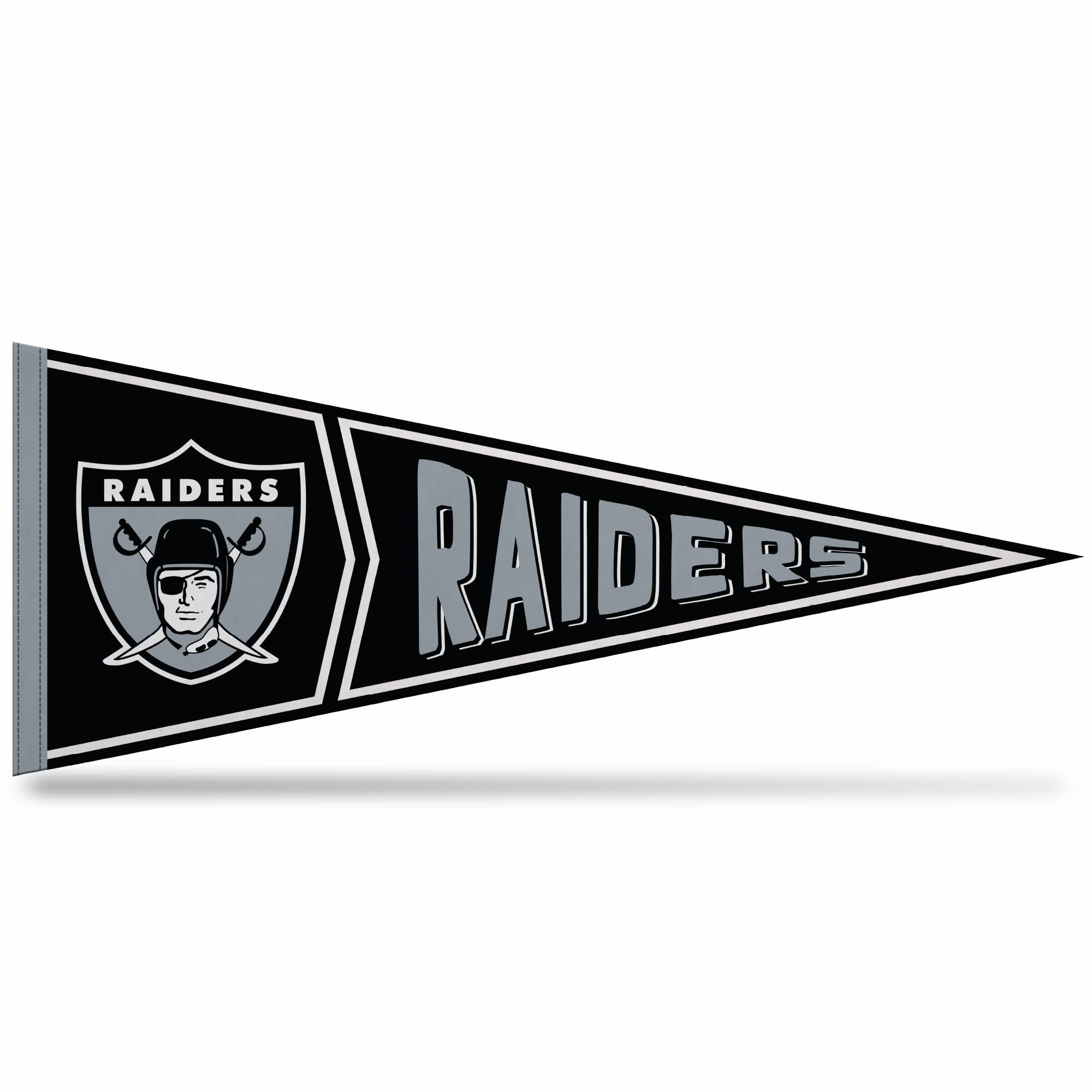 Rico Industries Nfl Football Las Vegas Raiders Retro - Alt 12'' X 30'' Felt Wall D  Cor Pennant - Great For Home/Bed Room/Man Ca