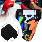 Spyminnpoo Children Groin Protector, Graffiti Jockstrap Groin Guard Gear For Boxing Sanda Taekwondo Muay Thai Training (Black)
