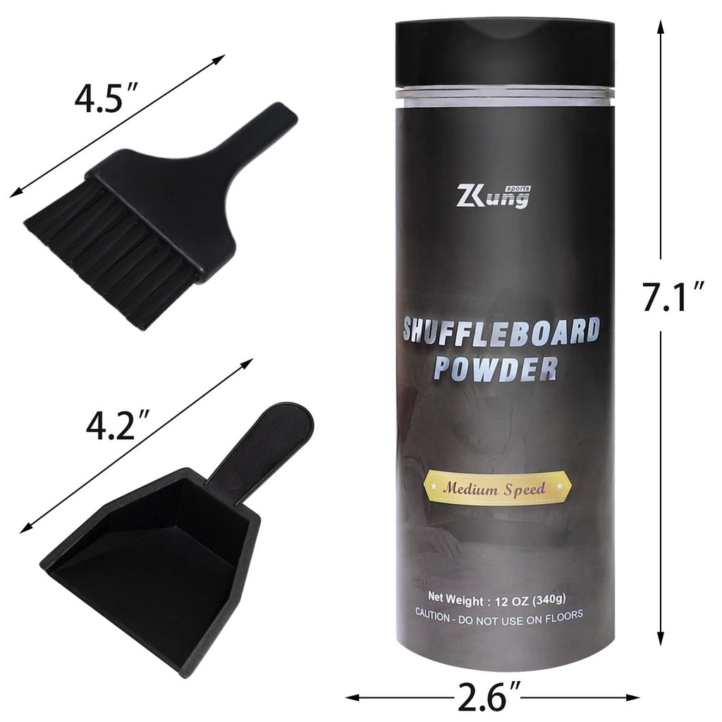 Ydds Shuffleboard Wax With Brush Set With Shuffleboard Sand Slow Speed, Shuffleboard Table Brush, Mini Dustpan And Brush For Shu