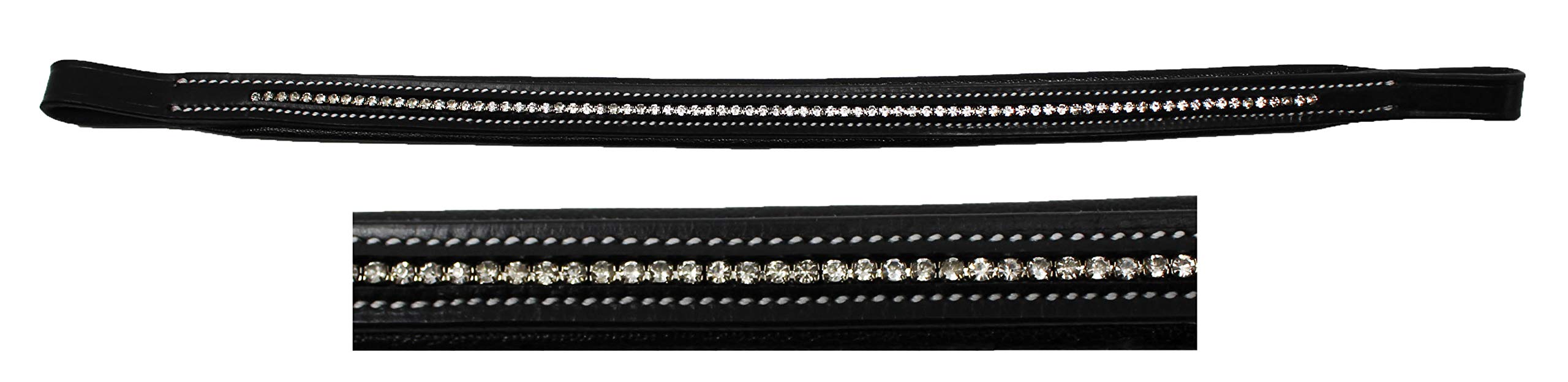 Challenger Horse English Equestrian Padded Leather Replacement Bridle Browband 80998Cl