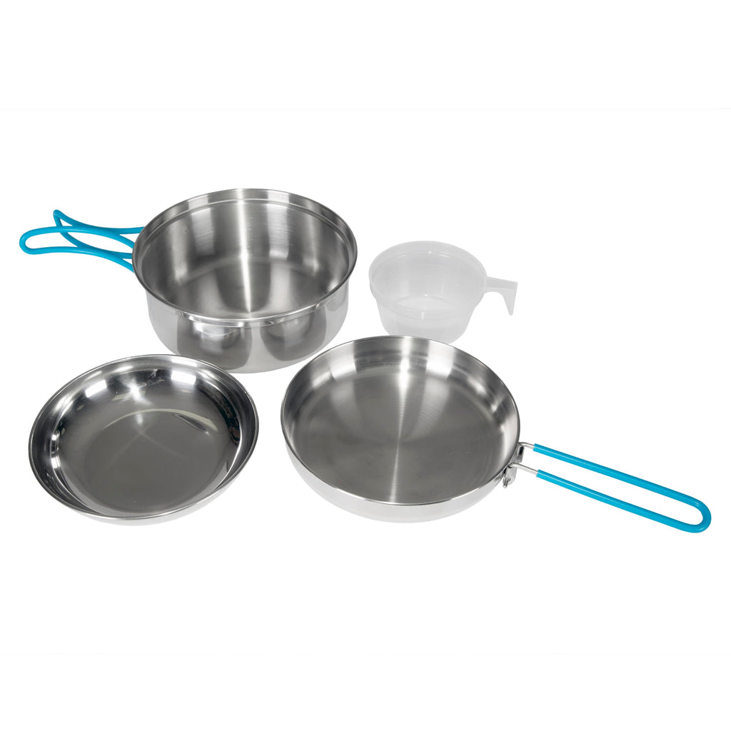 Stansport One Person Stainless Steel Cook Set, Silver, One Size