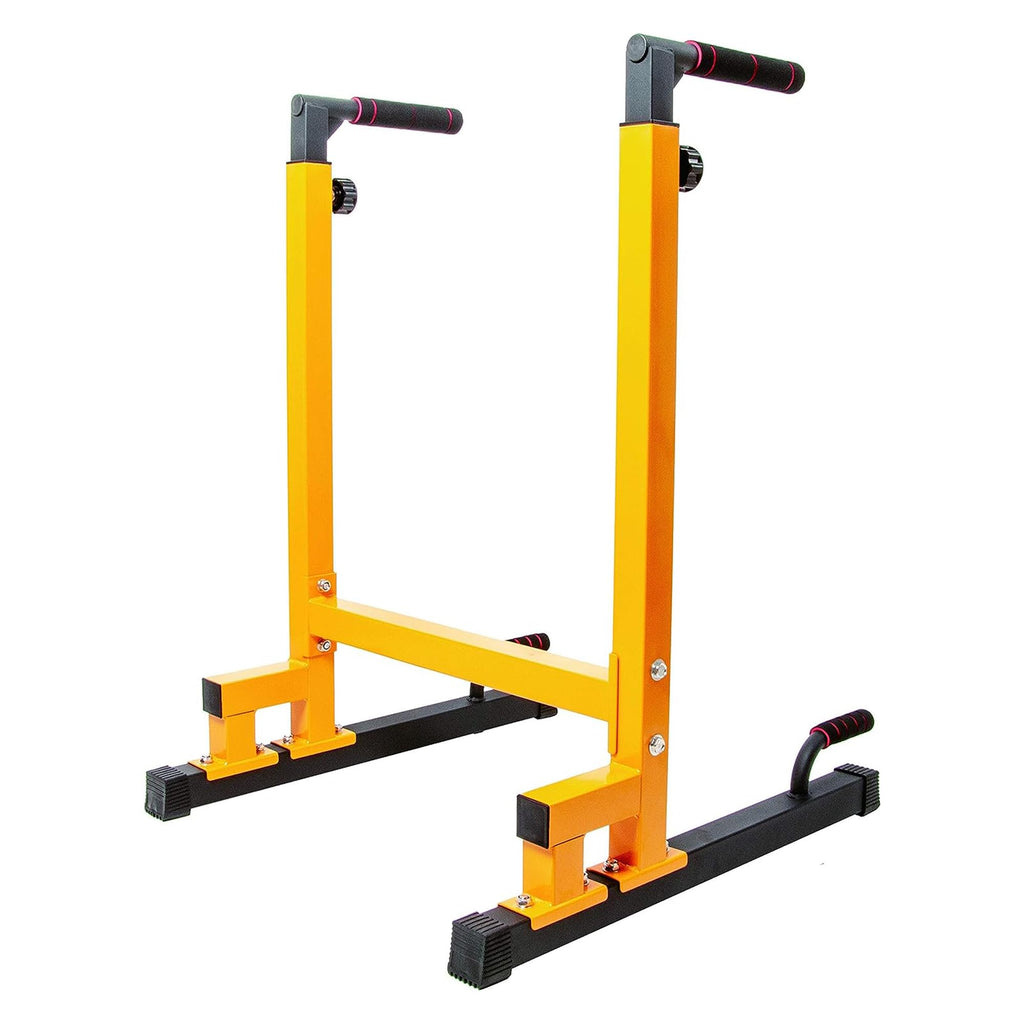 Balancefrom Steel Frame Multi-Functional Exercise Fitness Dip Stand Station With Adjustable Height, 500 Pound Capacity, For Home