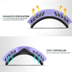 Wiston Ski Goggles - Otg Snow/Snowboard Goggles For Men, Women & Youth - 100% Uv Protection (Purple Frame/Rose Lens)