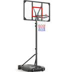 Yohood Kids Basketball Hoop Outdoor 4.82-8.53ft Adjustable, Portable Basketball Hoops & Goals for Kids/Teenagers/Youth in Backya