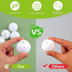 Joyberg 24 Packs Practice Golf Balls For Backyard, 42Mm Hollow Sports Plastic Golf Balls Bulk, Swing Practice Golf Practice Ball