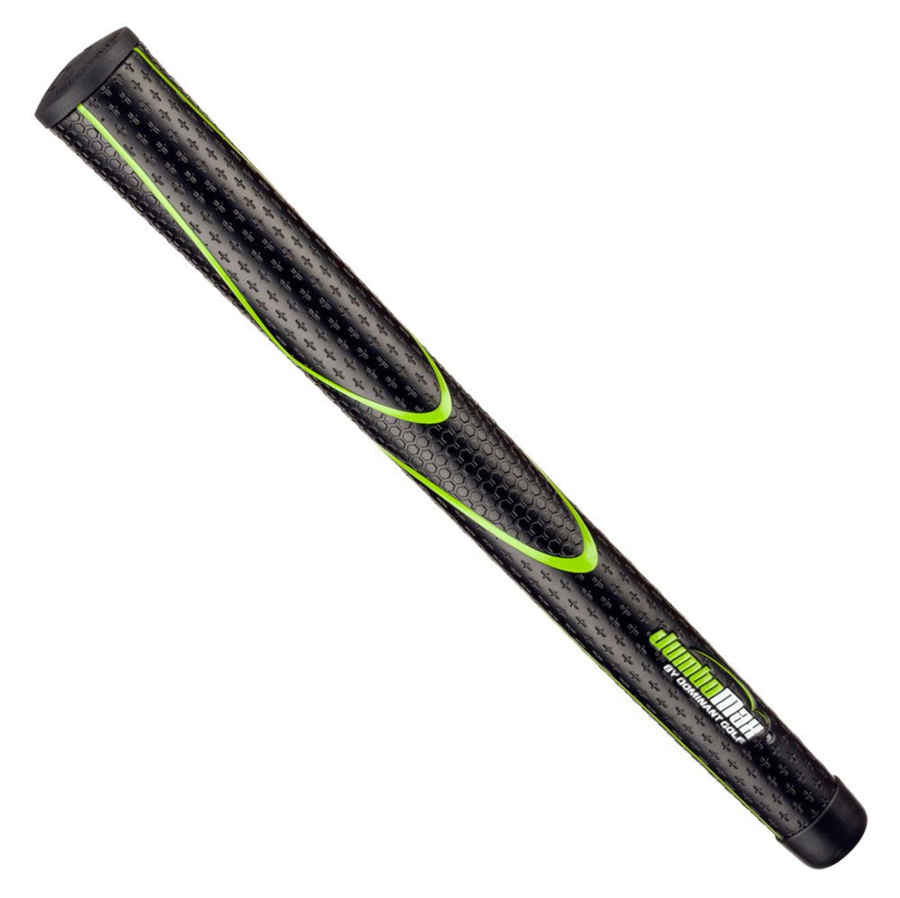 Jumbomax Tour Series Golf Grips (Black/Lime Green (Pack Of 1), Small/Sm (+1/4))