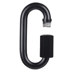 Bewishome D Shape Locking Carabiner, Black Quick Links,8 Pcs Chain Links, Heavy Duty Durable Chain Connector,Black,Hdk04H