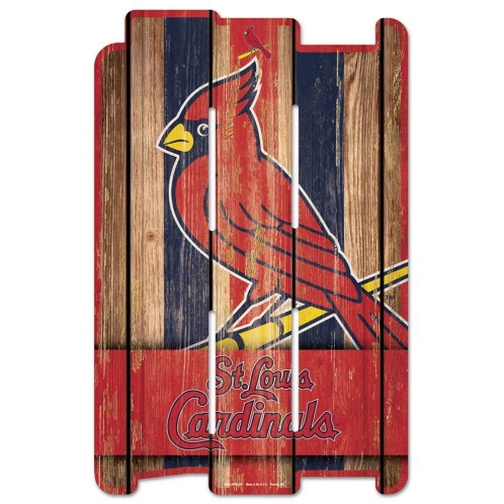 Win-Craft,Inc-McArthur St. Louis Cardinals Sign 11x17 Wood Fence Style