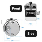 Sdarming Tally Counter, 4-Digit Clicker Counter, Metal Hand Tally Counters Clicker Pitch Counter For Counting, Knitting, Coachin