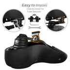 Oversized Comfort Seat Cushion Compatible With Peloton, Spin Bike, Road Or Exercise Bikes, Bicycle Wide Saddle Replacement For M