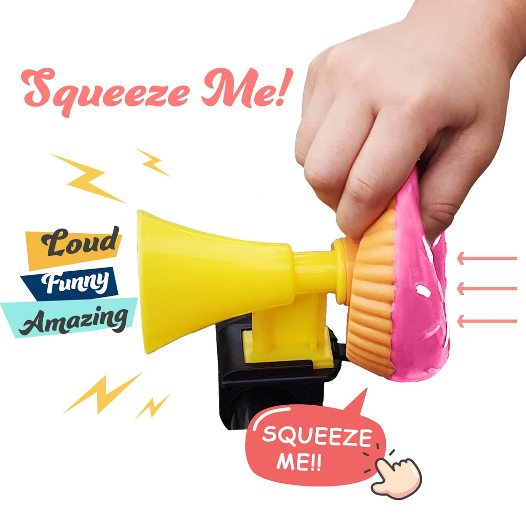 Onipax Donut Bike Squeeze Horn Cute Honk For Adults Or Kids Boys Girls Bike/Toddler Bike/Scooters