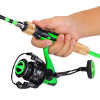 One Bass Gt Spinning & Casting Reel And 2-Piece Fishing Rod Combo, Durable Graphite Rod, Ultra Light Fishing Reel For Anglers An
