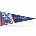 Rico Industries Nhl Hockey Edmonton Oilers Primary 12'' X 30'' Felt Wall D  Cor Pennant - Great For Home/Bed Room/Man Cave D  Co