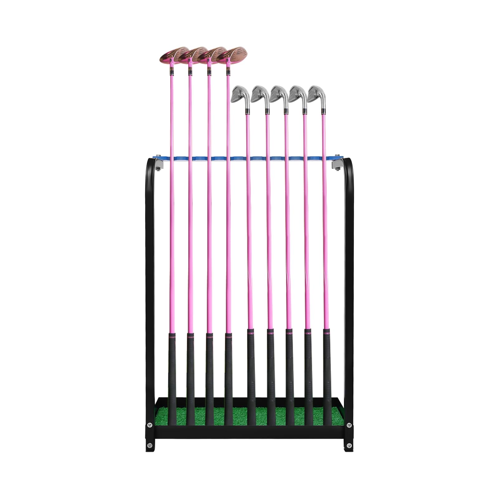 Golf Club Display Rack Metal Golf Putter Storage Organizer Floor Stand Storage Box Landing Rack Storage Equipment (9-Hole Putter
