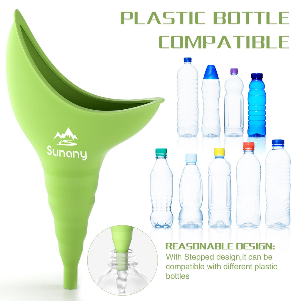 Female Urination Device, Female Urinal Silicone Funnel Urine Cups Portable Urinal For Women Standing Up To Pee Funnel Reusable W