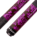 Ab Earth 58 Inch Hand-Painted Series 2-Piece Billiard Pool Cue Stick With Irish Linen Wrap (Purple, 19Oz)