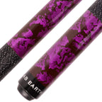 Ab Earth 58 Inch Hand-Painted Series 2-Piece Billiard Pool Cue Stick With Irish Linen Wrap (Purple, 19Oz)