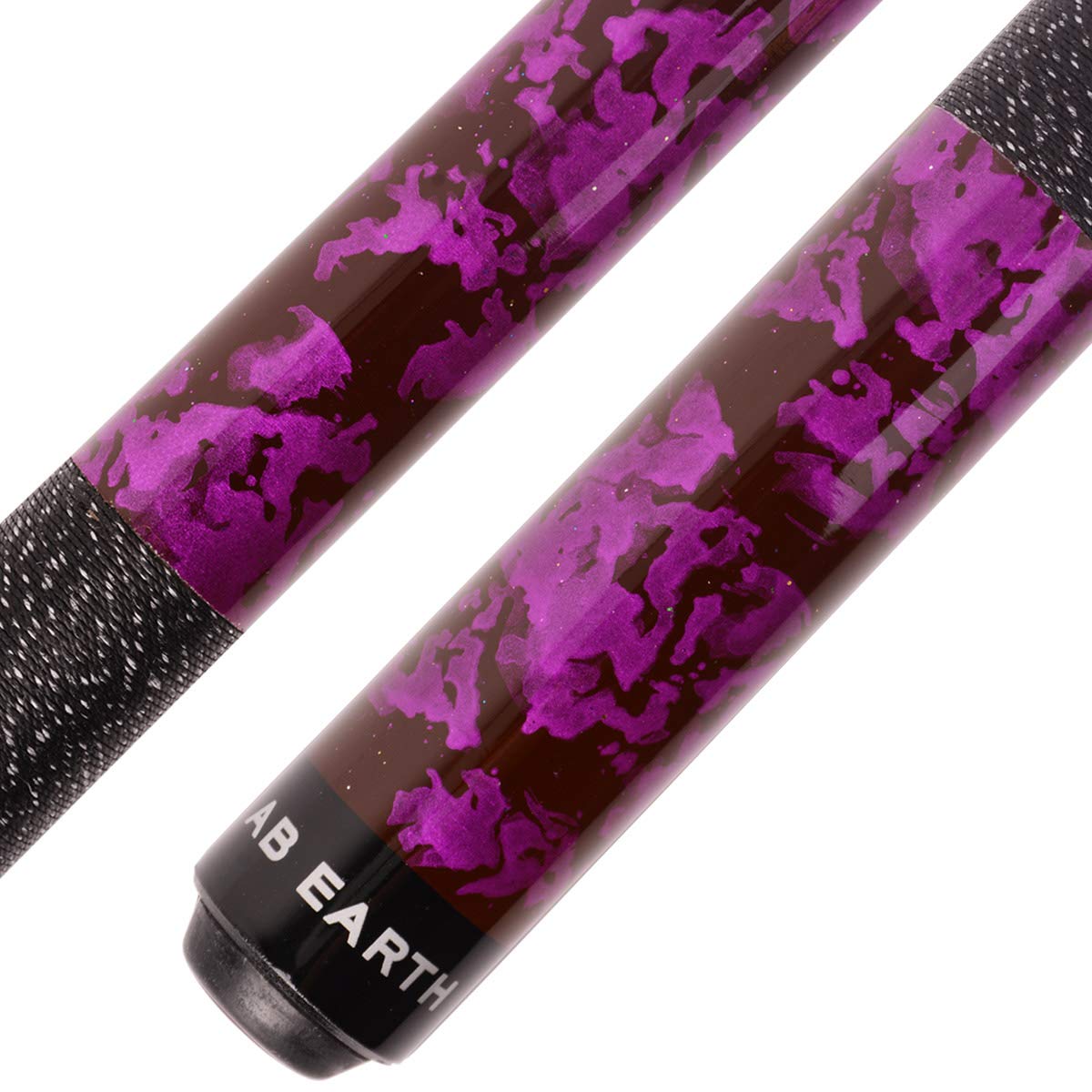 Ab Earth 58 Inch Hand-Painted Series 2-Piece Billiard Pool Cue Stick With Irish Linen Wrap (Purple, 19Oz)