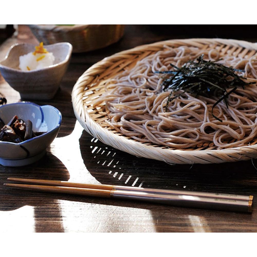 Snow Peak Wabuki Chopsticks - Collapsible Stainless Steel Chopsticks With Case - Reusable Utensils Perfect For Camping & Travel