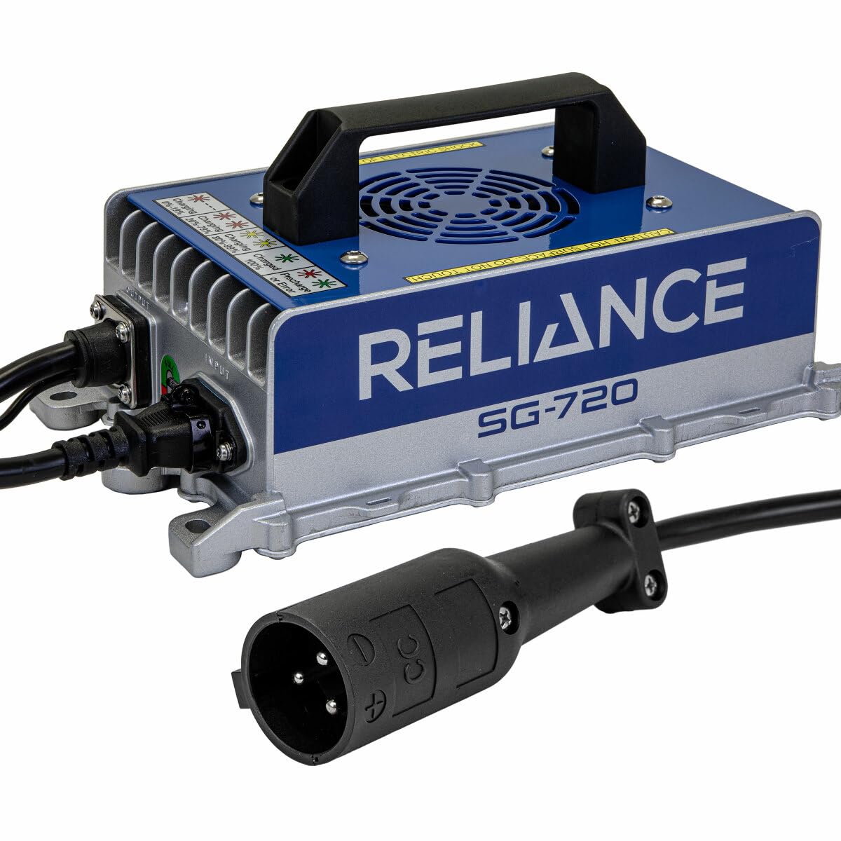 RELIANCE 48V Golf Cart Charger for Club Car Models | 3-Pin Connector for Precedent and DS 48 Volt Models | High Frequency Intell