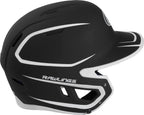 Rawlings | Mach Batting Helmet | Matte Black/White | Senior (6 7/8'' - 7 5/8'')