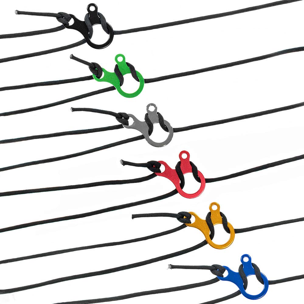 3 Hole Tensioner - Adds Tension To Line Of Various Makes (10 Pack, Black)