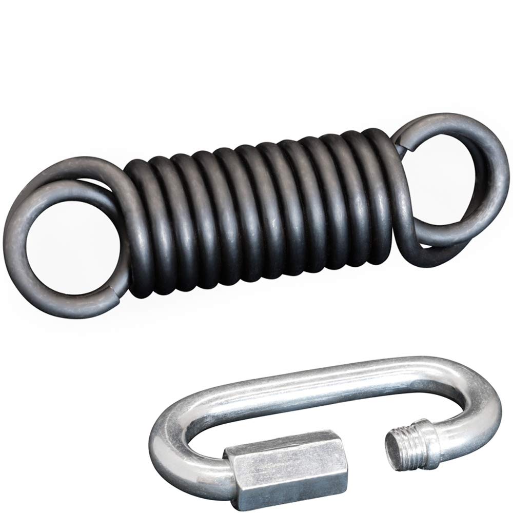 Meister Professional Heavy Bag Spring For Punching Bags Up To 250Lb - Black Wscrewlock Carabiner