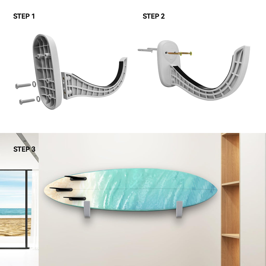 Two Stones Surfboard Rack For Wall  Surfboard Wall Mount  Paddle Board Rack  Surfboard Wall Rack  Paddle Board Wall Rack  Surf B