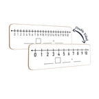 2 Pack Dry Erase Number Line Board 4Ax12A Inch Lapboard Double Sided White Board Featuring 0-10 Number Line On One Side 0-20 On