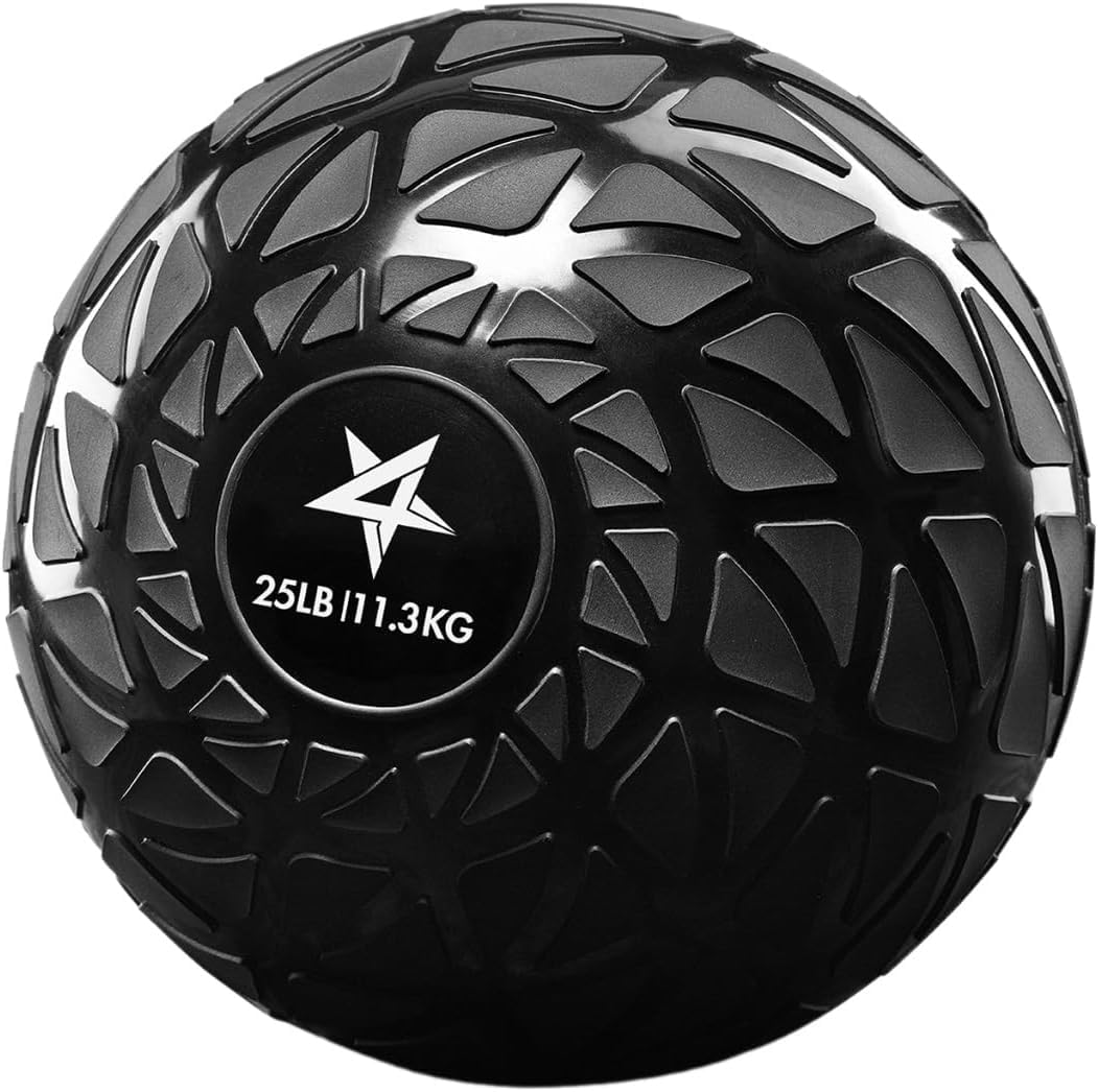 Yes4All Fitness Slam Medicine Ball 25Lbs For Exercise, Strength, Power Workout  Workout Ball  Weighted Ball  Exercise Ball  Dyna