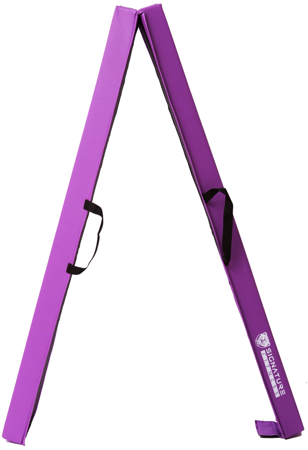 Fitvids 8 Ft Folding Balance Beam Gymnastics Floor Beam With Anti-Slip Bottom And Carrying Handles, Purple
