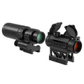 Feyachi V30 2 MOA Red Dot and M37 Magnifier Combo - 1.5X to 5X Magnification, 10 Brightness Levels, Absolute Co-Witness, Flip-to