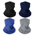 4 Pack Neck Gaiter Breathable Bandana Mask For Outdoor Protection, Washable Reusable Cooling Gator Mask Headband Mask Face Cover