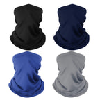 4 Pack Neck Gaiter Breathable Bandana Mask For Outdoor Protection, Washable Reusable Cooling Gator Mask Headband Mask Face Cover