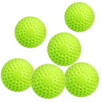 Tebery 12 Pack Green Dimpled Baseballs, 9-Inch Pitching Machine Baseballs For Hand-Eye Coordination, Hitting And Fielding Practi